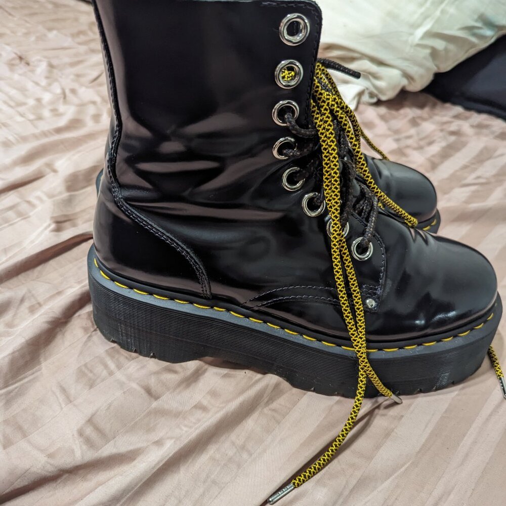 Dr. Martens Jadon Max Black UK 9 US 11 Platform combat grunge boots